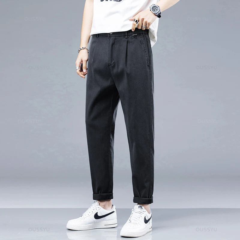 Summer Soft Cosy Breathable Lyocell Fabric Casual Pants