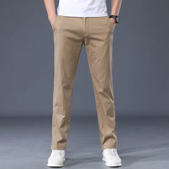 Summer Cotton Men Thin Regular Fit Casual Pants