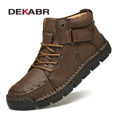 Men Ankle Boots Platform Walking Boots Office Business