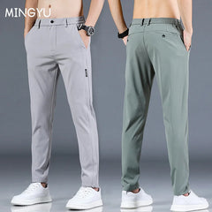 Summer Men's Casual Pants Men Trousers Male Pant Slim Fit