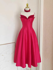 Prom Wedding Backless Chest Pad Wrap Corset A Line Pleated Midi Long Dresses
