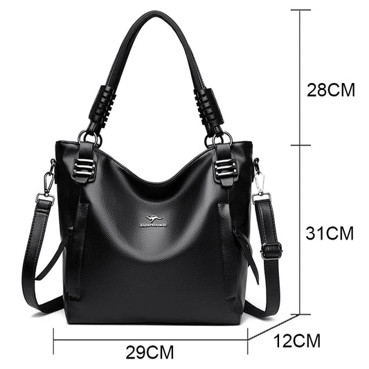 Genuine Leather Handbag Fashion Women Shoulder Messenger Bag