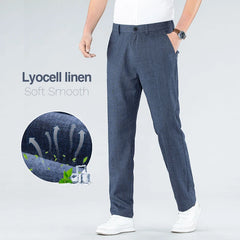 Ultra-thin Men's Fashion Pants Casual Straight Trousers