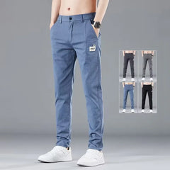 Elastic Waist Design Men's Thin Casual Pants Fashion