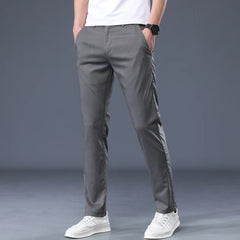 Summer Men's Thin Casual Pants Classic Business Fashion Regular Fit