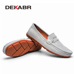 Men Loafers Men's Casual Shoes Suede Moccasins Slip on Boat Shoes