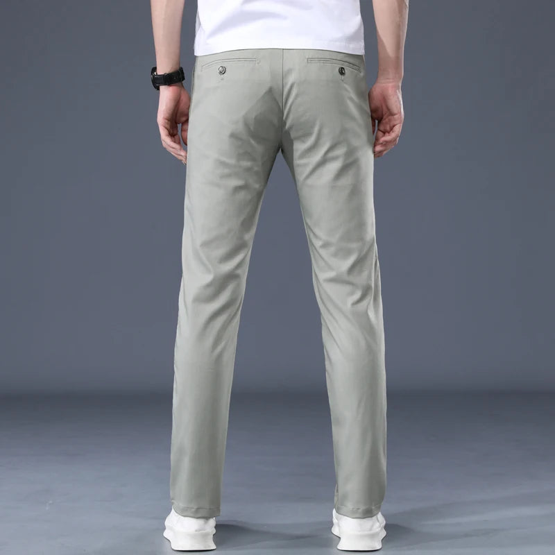 Summer Men's Thin Casual Pants Classic Business Fashion Regular Fit