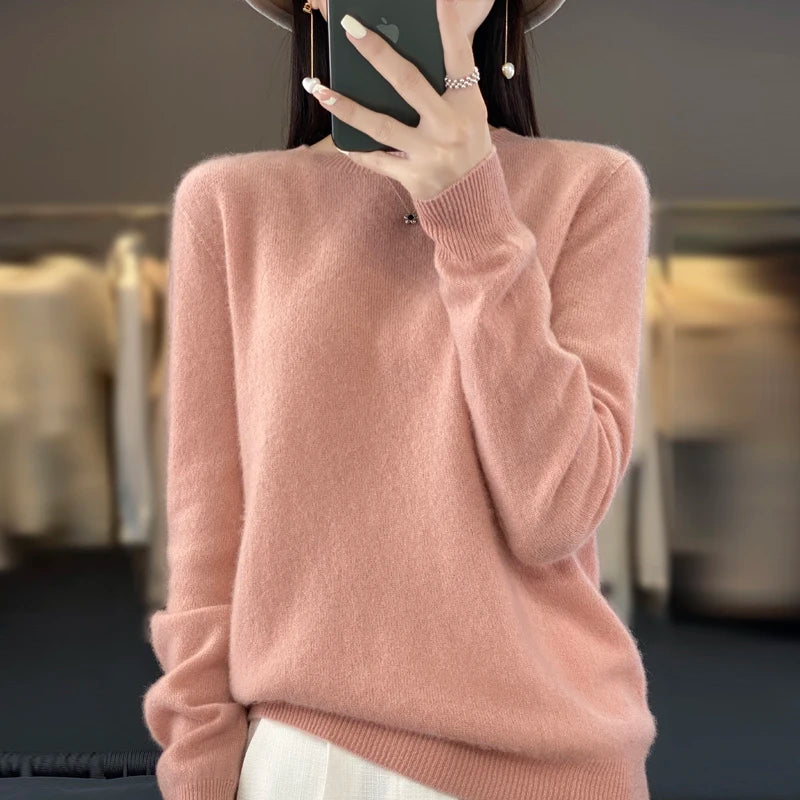 sweater in autumn fashion O-neck autumn warm pullover top