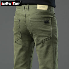 Men's Slim Stretch Jeans Soft Fabric Denim Pants