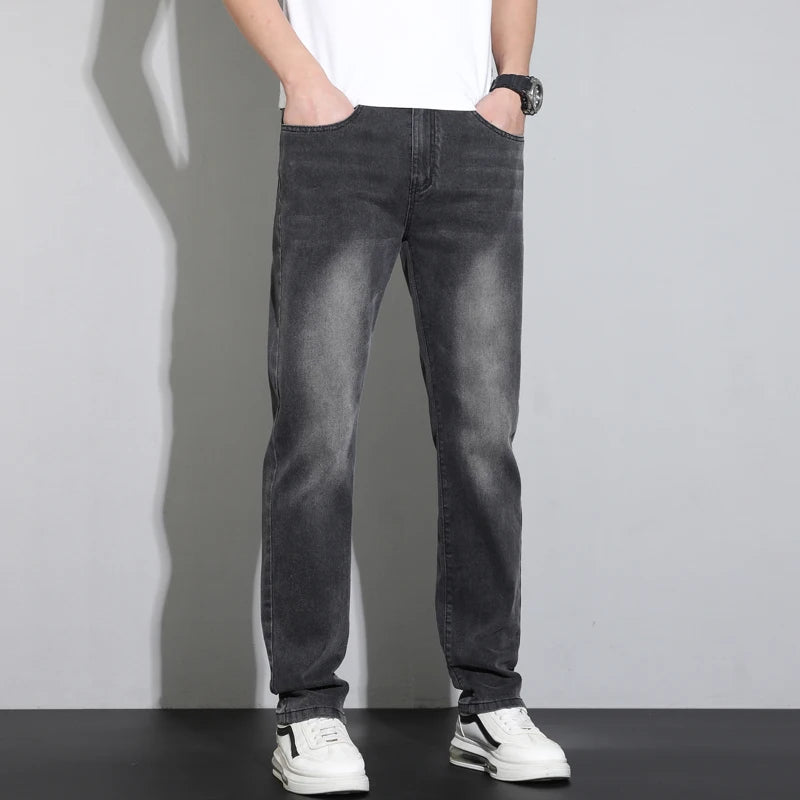 Fashion Men's Baggy Jeans Classic Retro Denim Pants