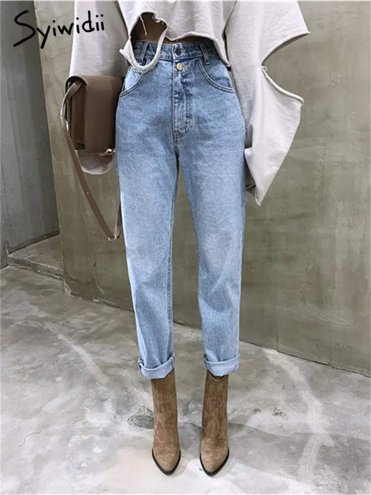 High Waisted Jeans High Waisted Fashion Vintage Casual Chic Jeans