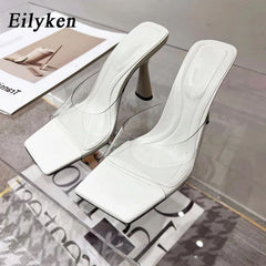 Summer Fashion Design PVC Transparent Women Slipper Fashion