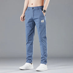 Elastic Waist Design Men's Thin Casual Pants Fashion