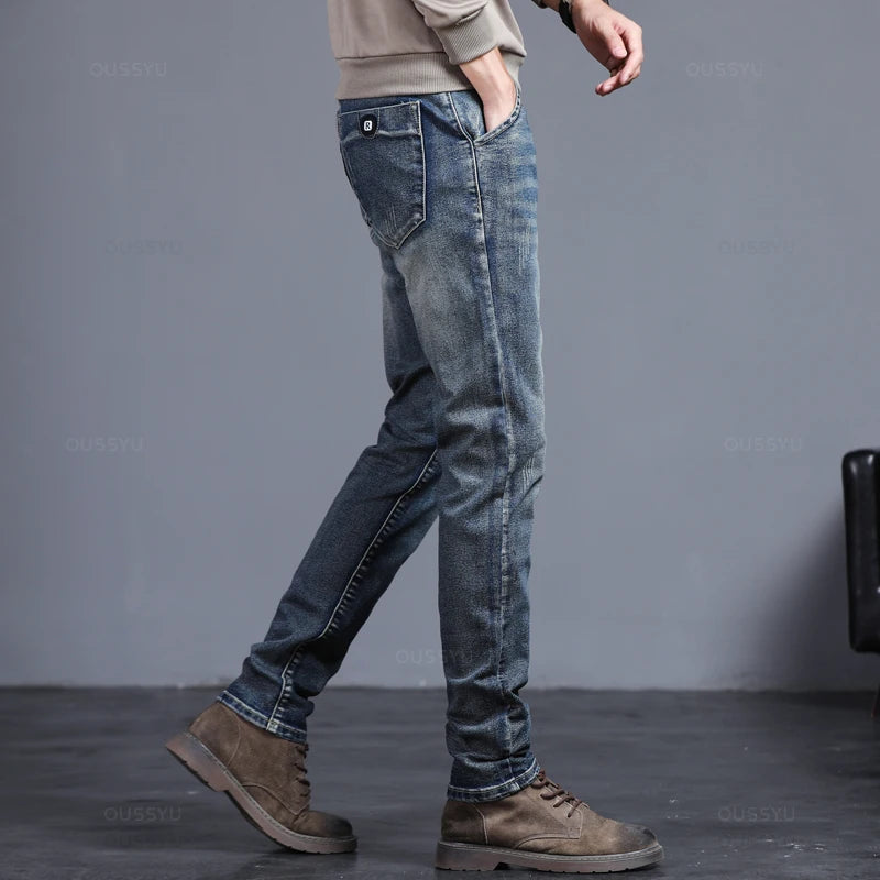 Men's Classic Fashion Jeans Casual Slim Skinny Vintage Streetwear