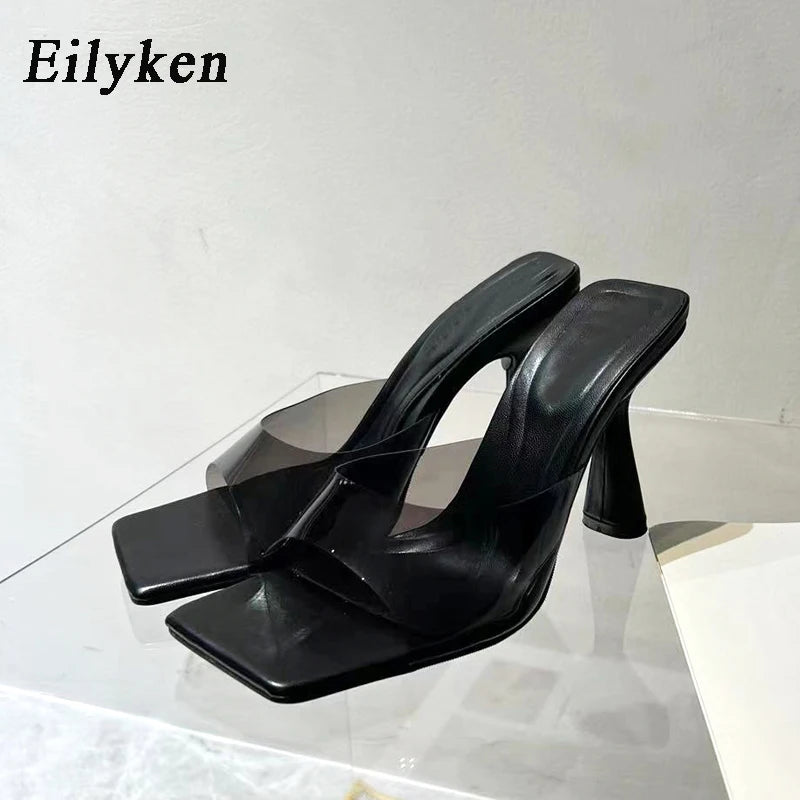 Summer Fashion Design PVC Transparent Women Slipper Fashion