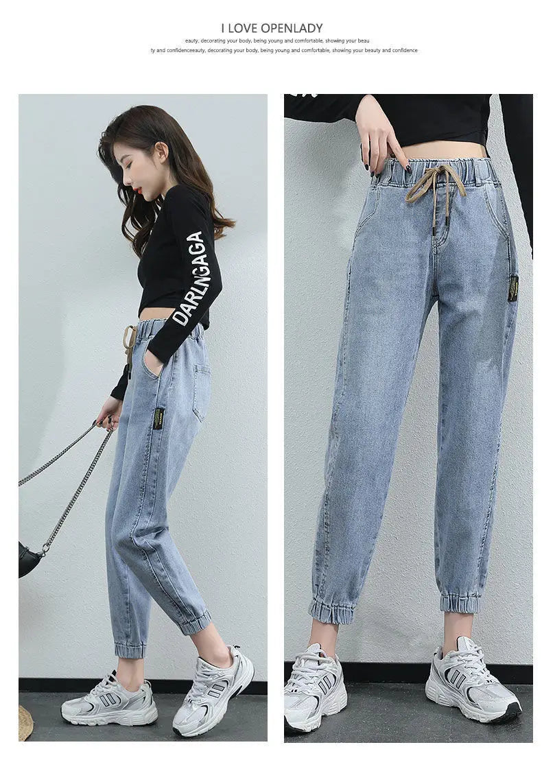 Harem Pants Vintage High Waist Jeans Ankle Length