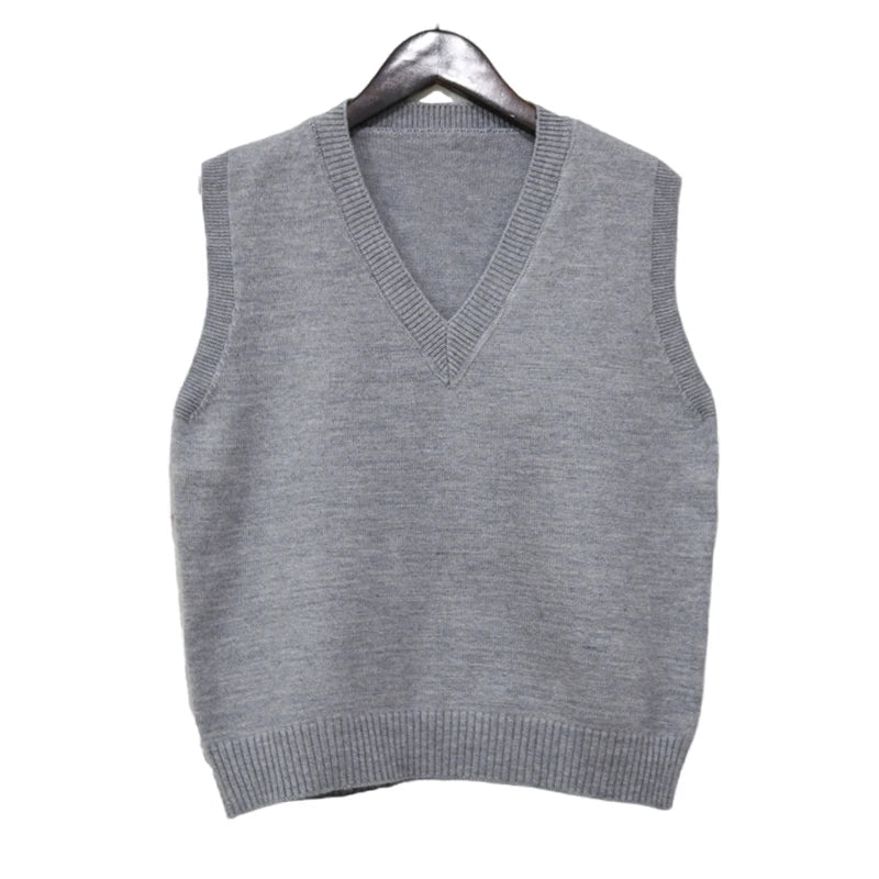 Sleeveless V-Neck Sweater Vest Women Fashion Knitwear