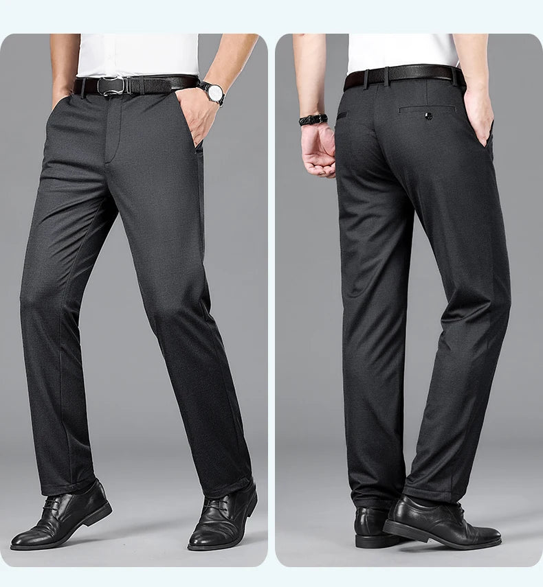 Casual Pants Classic Loose Straight Business Suit Trousers