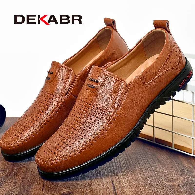 Summer Men Shoes Casual Loafers Moccasins Slip on Boat Shoes