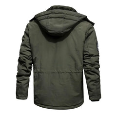 Men Hooded Casual Winter Jackets Fleece Warm Winter Coats