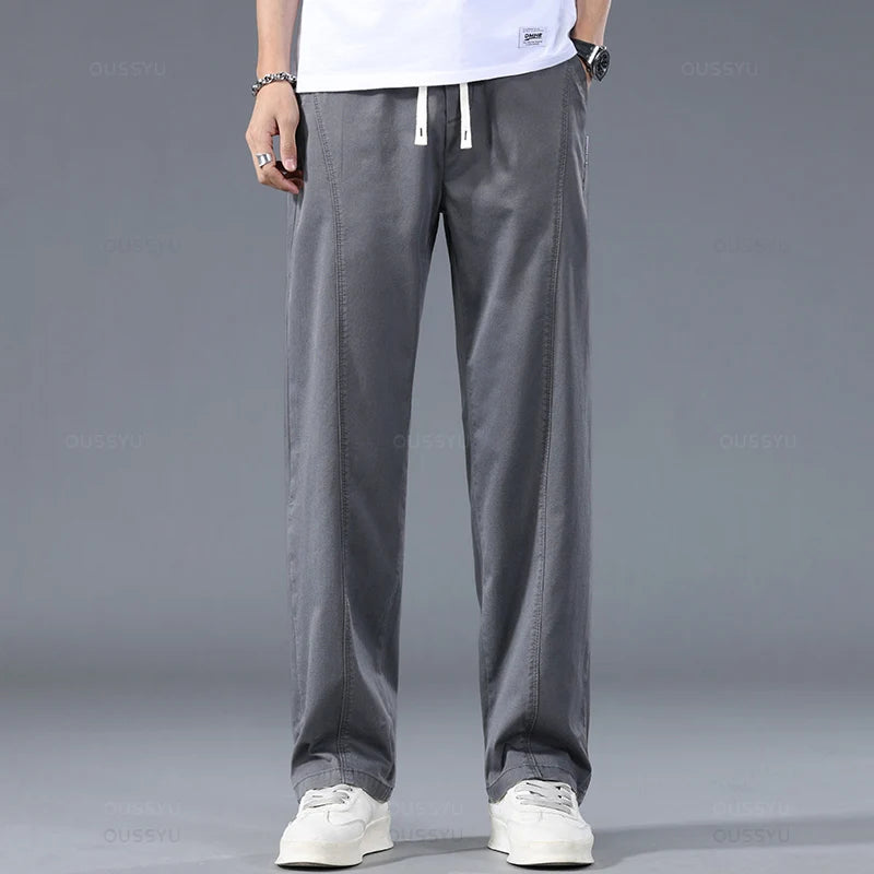 Summer Thin Soft Lyocell Fabric Men's Casual Pants