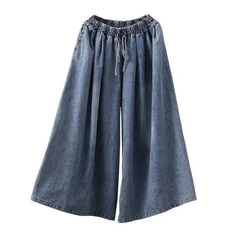 Denim Loose Wide Leg Pants High Waist Vintage Retro Pants