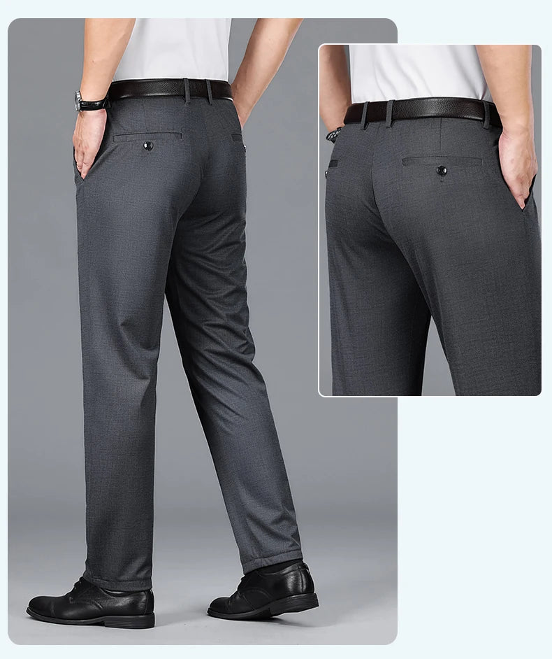 Casual Pants Classic Loose Straight Business Suit Trousers