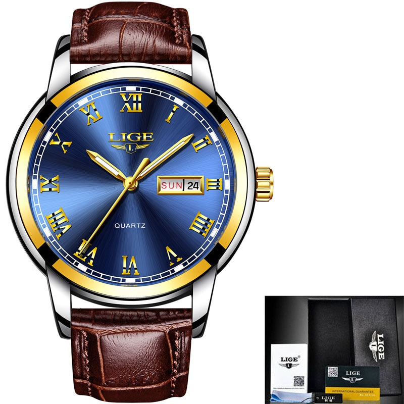 Watches Mens Casual Leather Quartz  Business