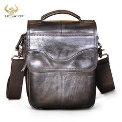 Original Leather Male Casual Shoulder Messenger bag Cowhide Fashion Cross-body