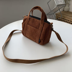 Autumn and Winter Small Solid Color Shoppers Crossbody Bags