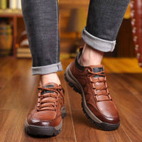 Casual Men Leather Shoes Men Sneakers Business Outdoor Shoes