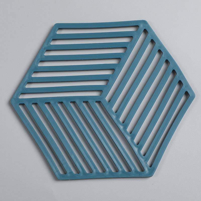 Silicone Tableware Insulation Mat Coaster Hexagon Silicone Mats