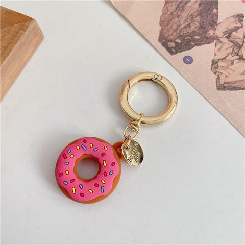 Cartoon Donut Silicone Case for Apple Airtag Case