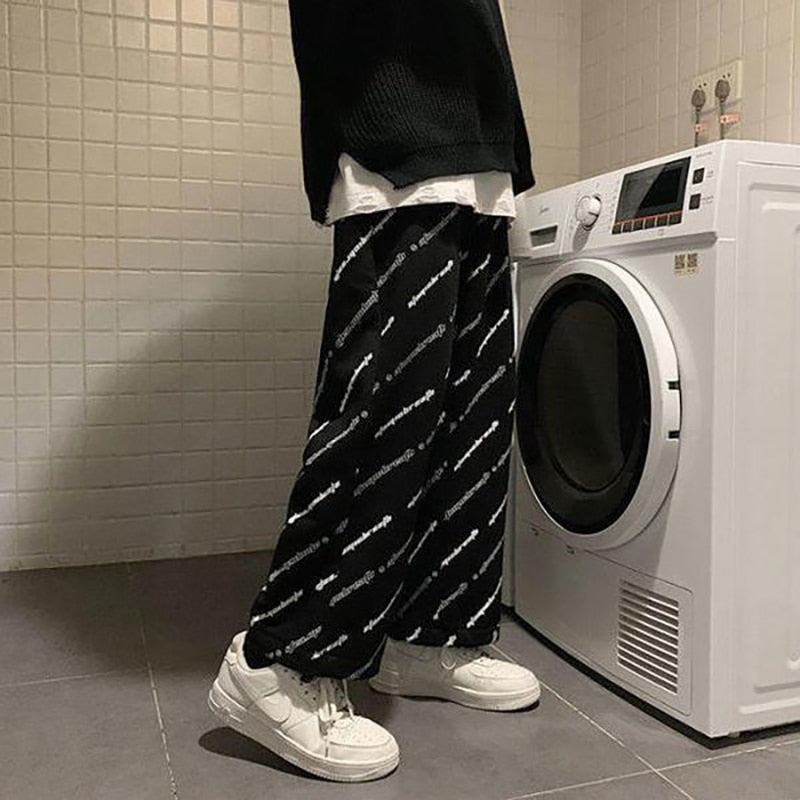 Streetwear Wide Oversize Pants Men Harajuku Casual Sport Sweatpants Joggers
