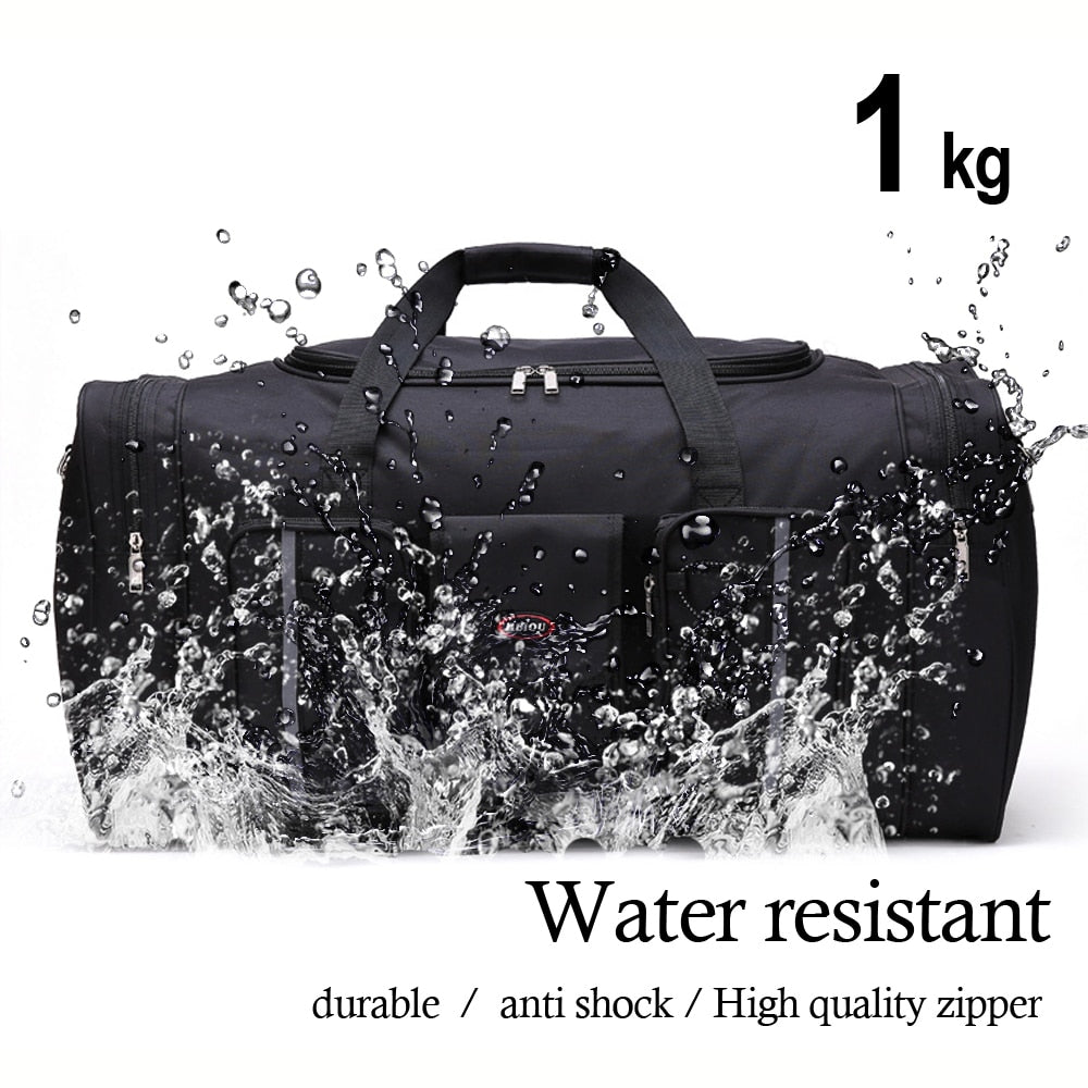 70L Waterproof Nylon Luggage Gym Bags Outdoor Bag Large Traveling