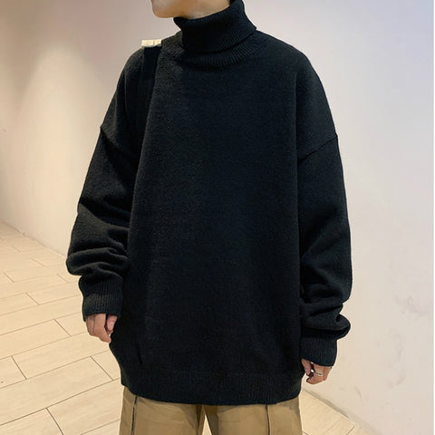 Thick Warm Sweater Men Turtleneck Sweater