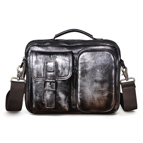 Quality Original Leather Design Male Shoulder messenger bag