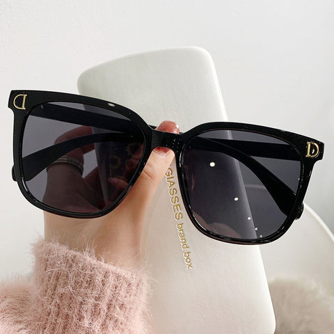 Fashion Oversized Sunglasses Square Design Vintage
