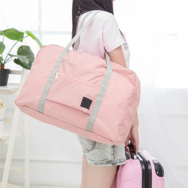 Nylon Foldable Gym Bags Large Capacity Women Fitness Yoga Duffle Bag
