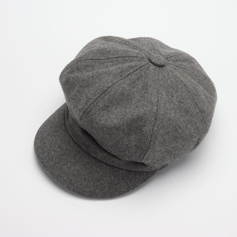 Hats for Women Solid Plain Octagonal Newsboy Cap Men Ladies Casual Wool Hat