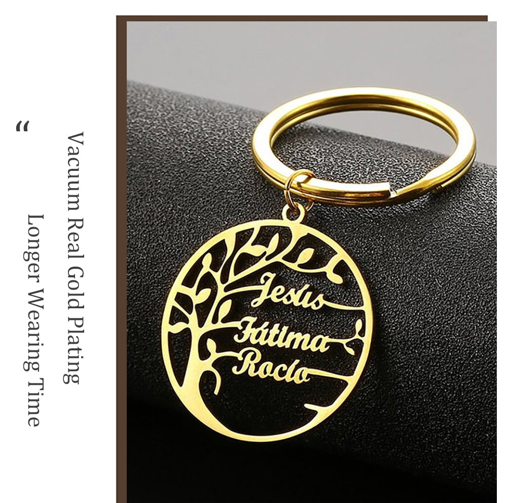 Mini-World Tree of Life Custom Keychain