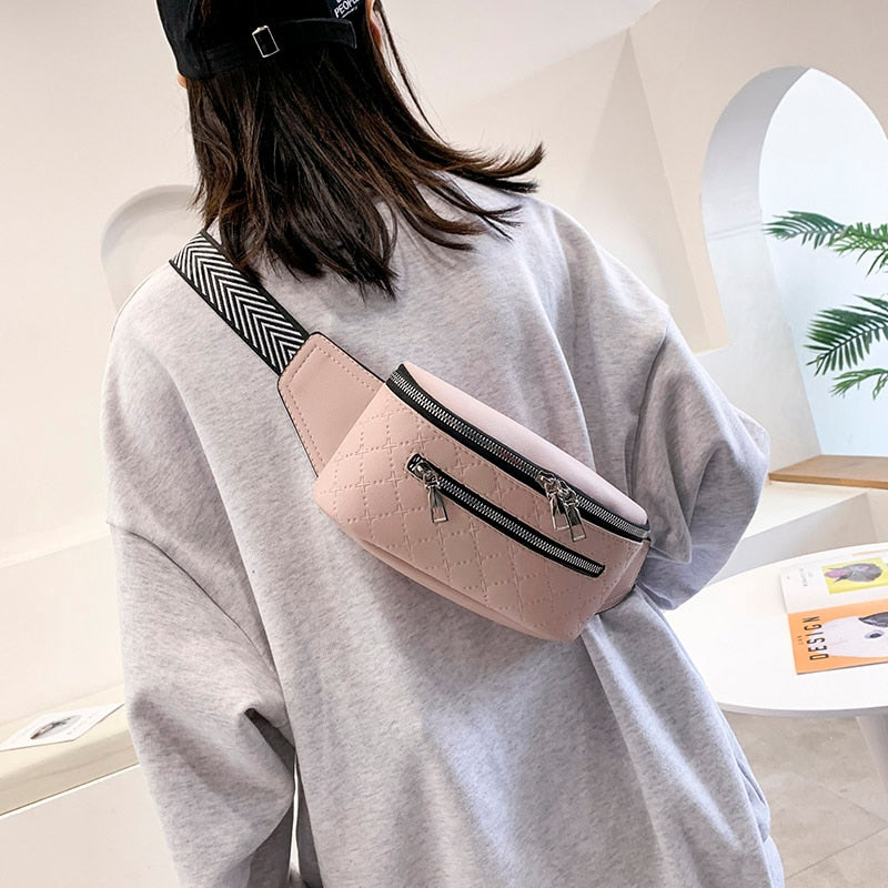 Waist Bags Fashion Leather Fanny Pack Shoulder Crossbody Bags