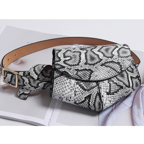 Fashion  Waist Belt Bag serpentine Vintage Waist Bags