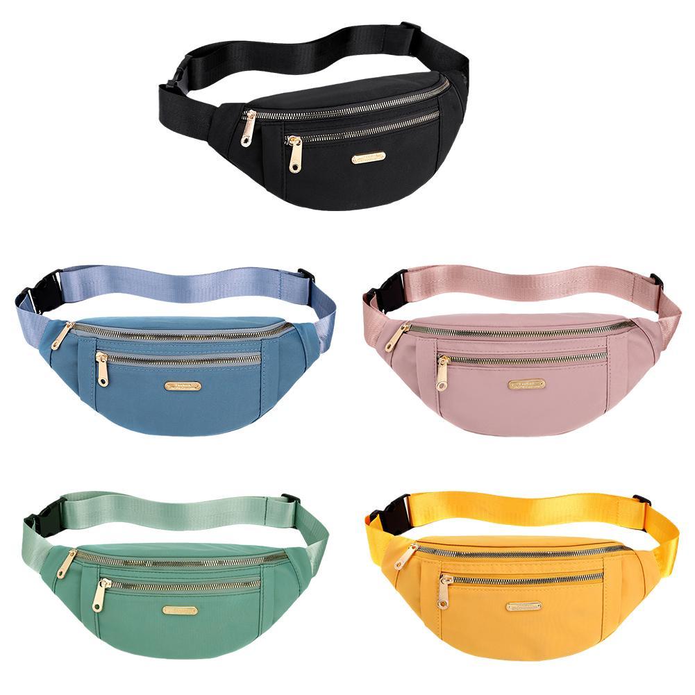 Waist Bags For Women Canvas Leisure Color Waist Bag Shoulder