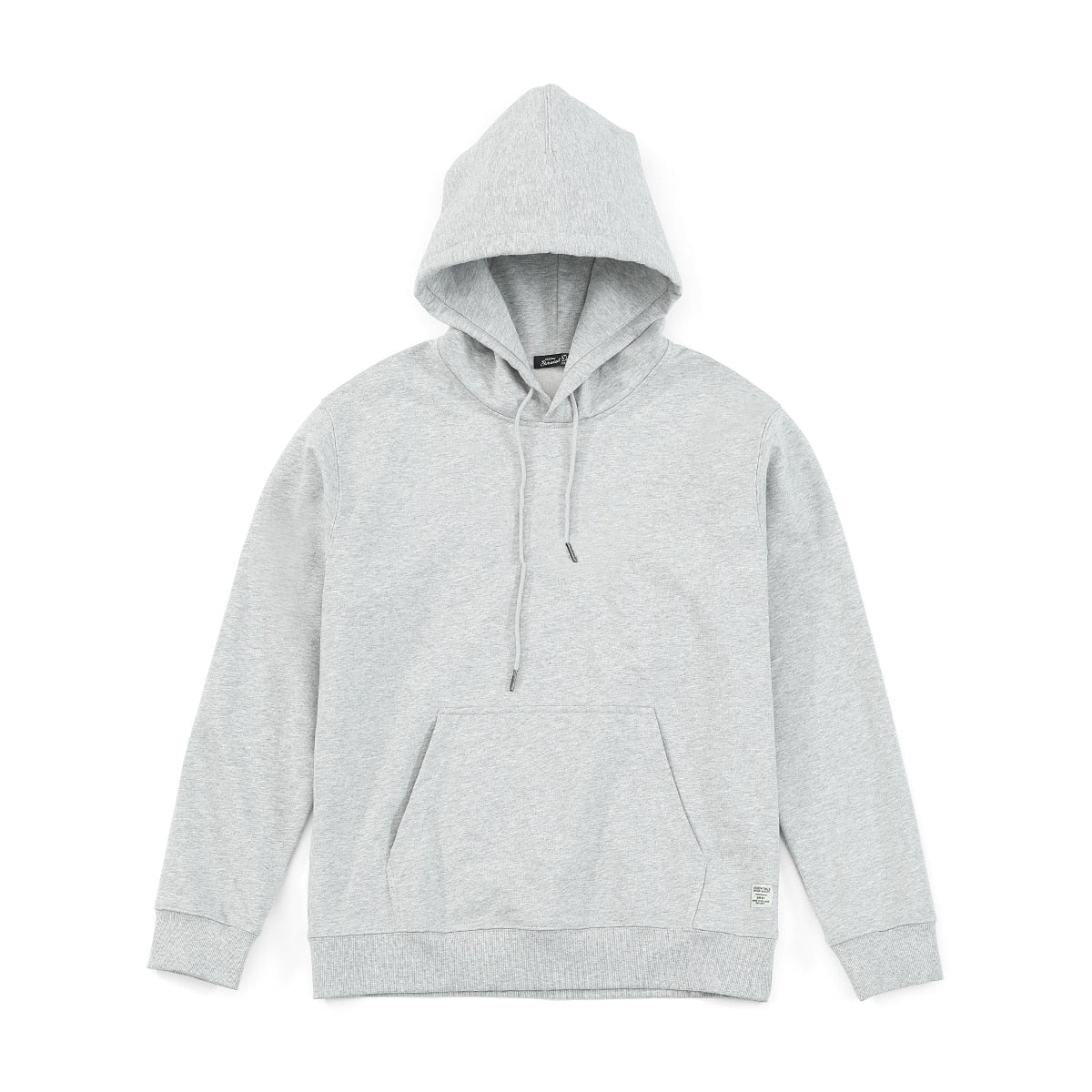 Hooded Hoodies Men Thick 360g Fabric Solid Basic Sweatshirts Jogger Texture Pullovers