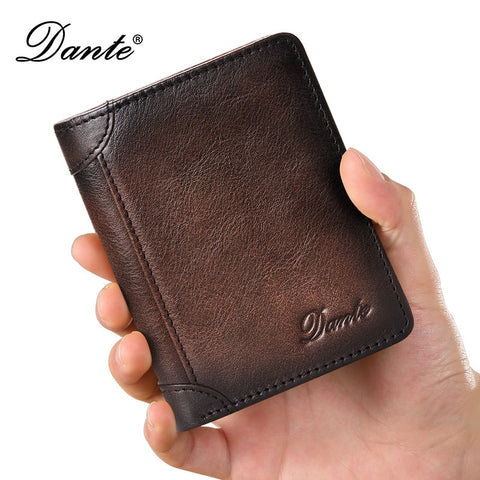 Wallet RFID Anti-theft Brush Head Layer Cowhide Retro Casual