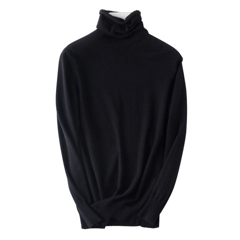Sweater Turtleneck Slim Fit Basic Pullovers Fashion Knit Tops