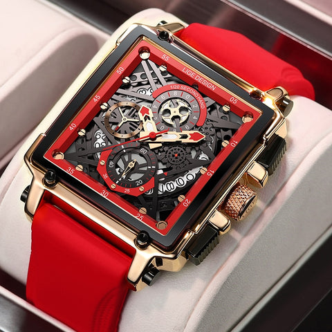 Watch Top Brand Luxury Waterproof Quartz Square Wrist Watches