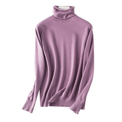 Sweater Turtleneck Slim Fit Basic Pullovers Fashion Knit Tops