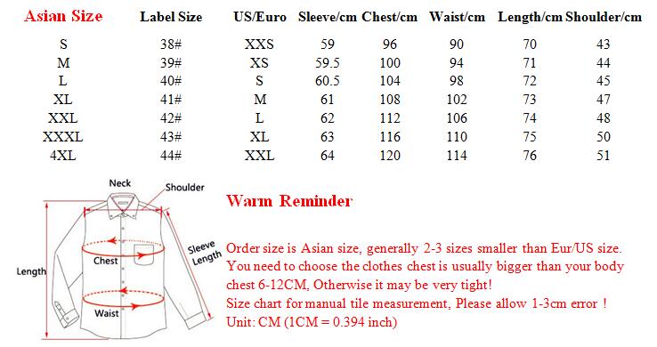 Men Shirt Long Sleeve Slim Fit Button Down Collar Printed Business